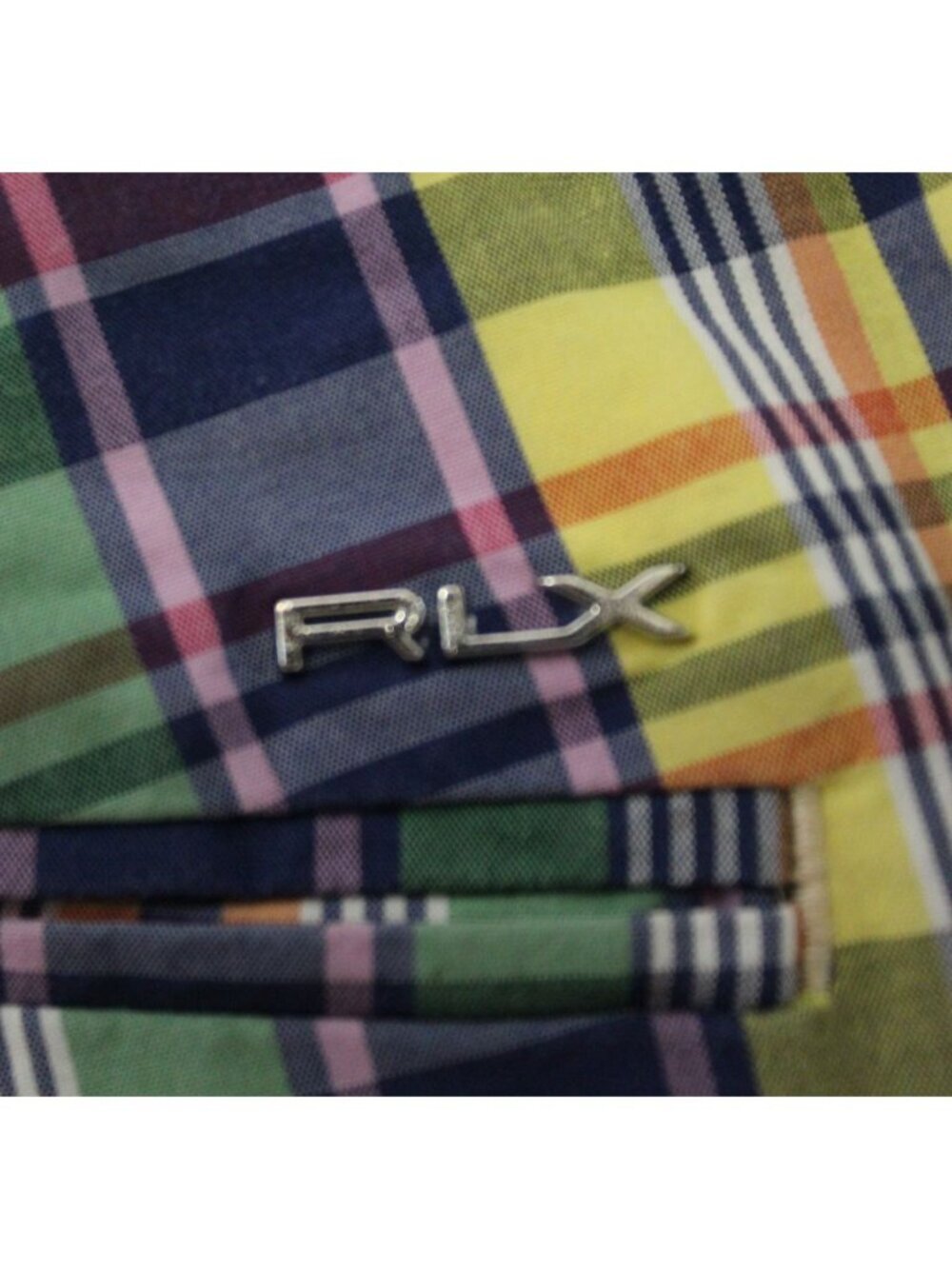 RLX Ralph Lauren Plaid Golf Shorts | Size 33 | Multicolor - Picture 5 of 8